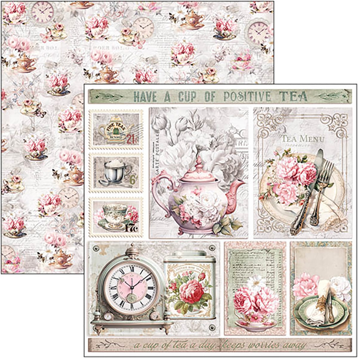 CBT083-4 Ciao Bella - Timeless Moments Paper Pad 12x12 Patterns (CBT083)