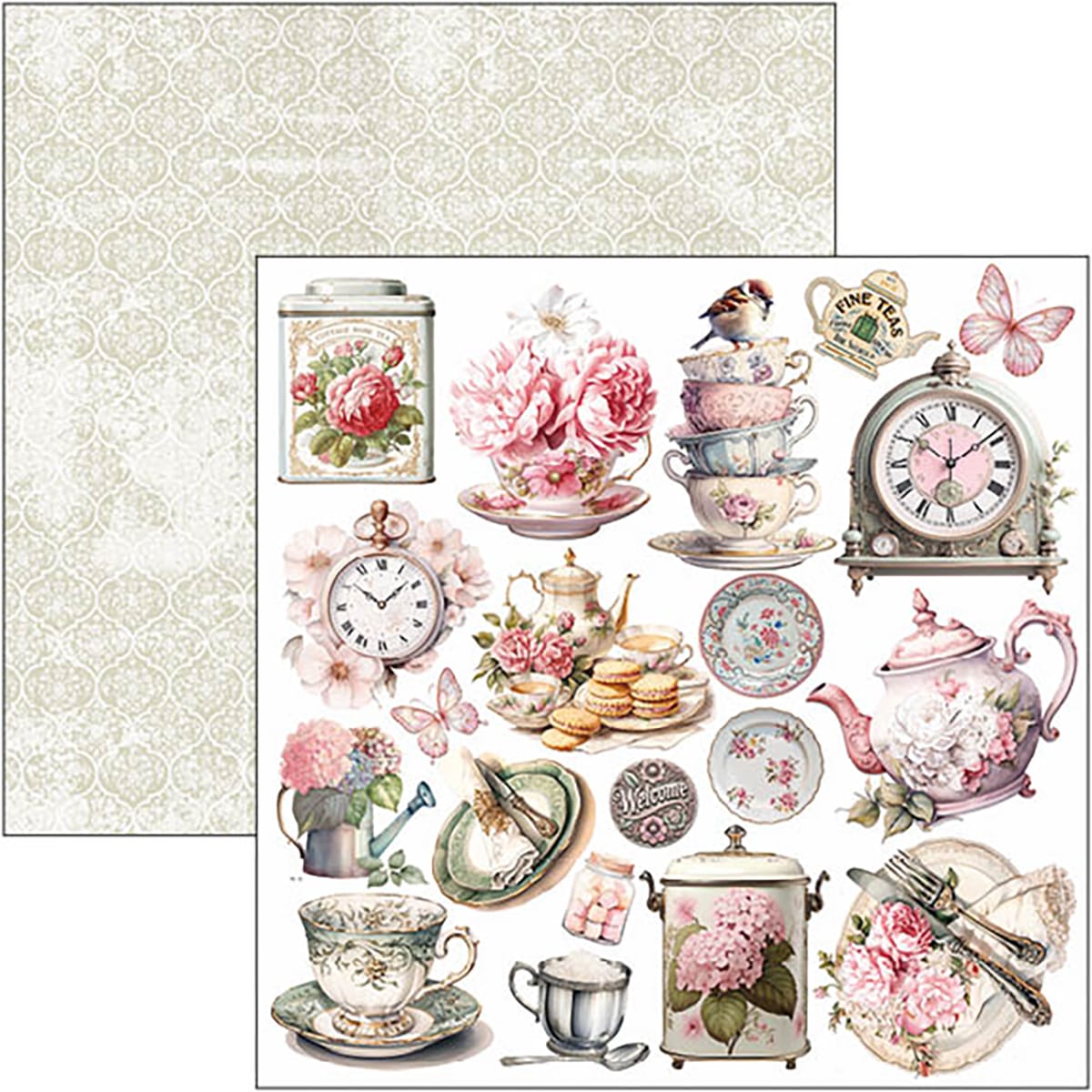 CBT083-8 Ciao Bella - Timeless Moments Paper Pad 12x12 Patterns (CBT083)