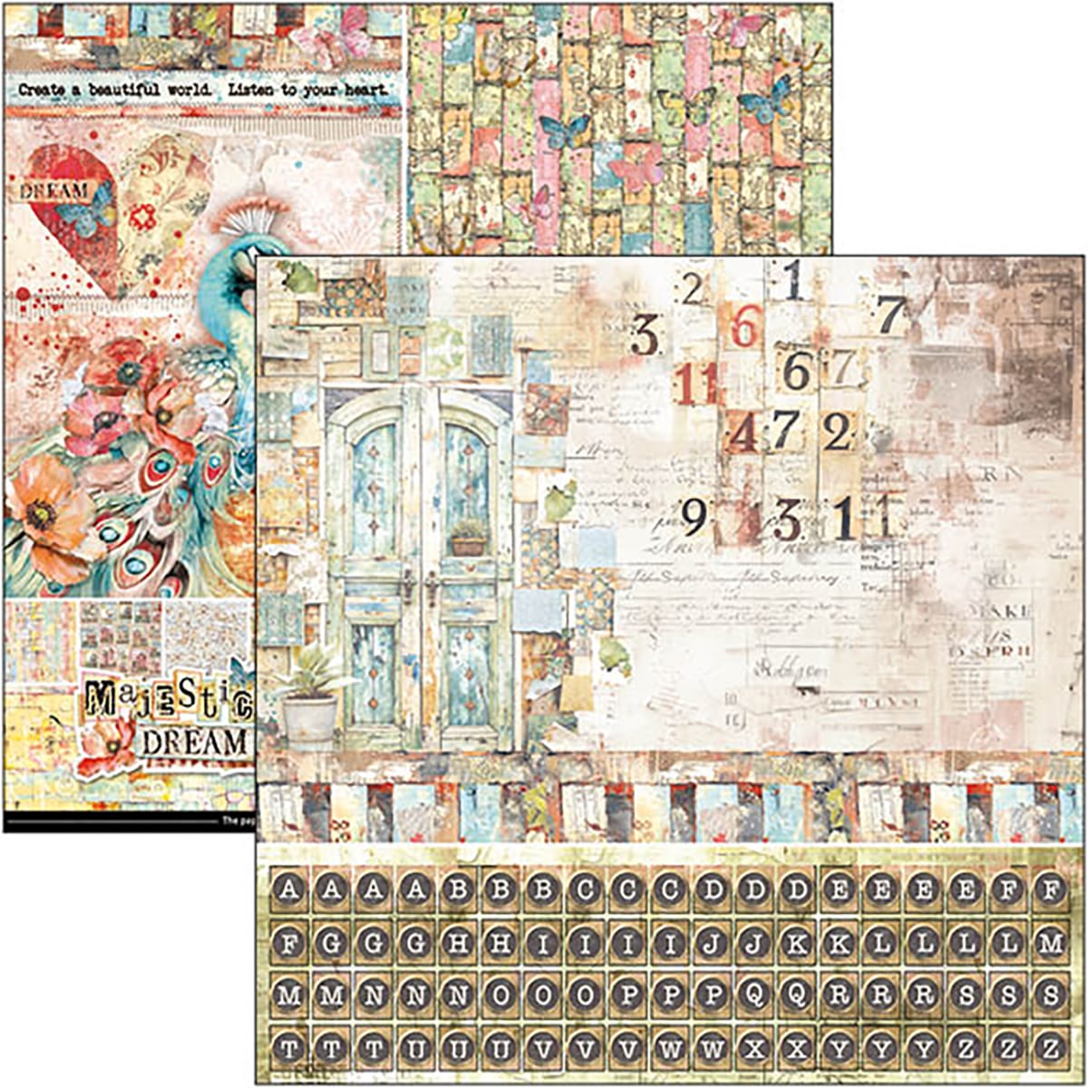 CBT084-2 Ciao Bella - Majestic Dream Paper Pad 12x12 Patterns (CBT084)