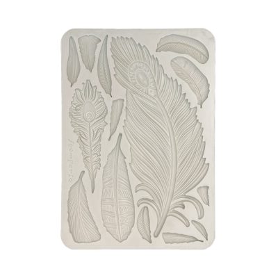 KACMA552-1 Stamperia - Masquerade Silicon Mould A5 Feathers (KACMA552)
