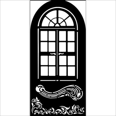 KSTDL113-1 Stamperia - Masquerade Thick Stencil 12x25cm Window (KSTDL113)