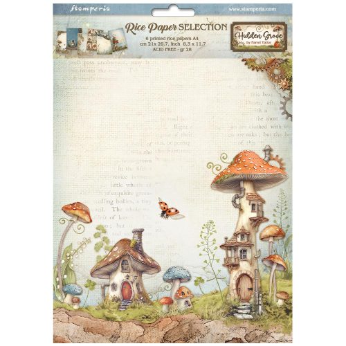 Stamperia - Hidden Grove Rice Paper Selection 6 Rice Paper A4 (DFSA4XHG)