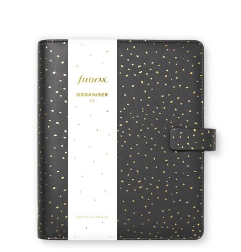 Filofax - Confetti Organizer A5 Charcoal (028743)