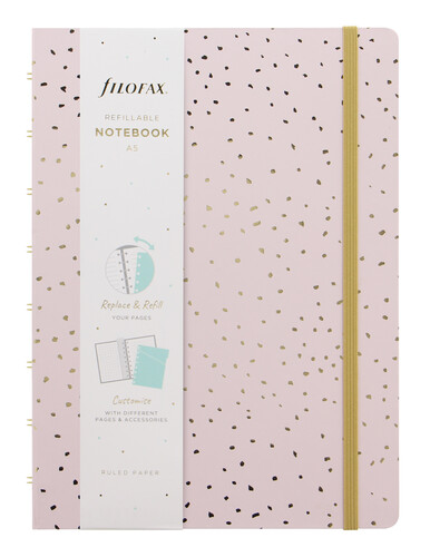 Filofax - Confetti Notebook A5 Rose Quartz (115118)