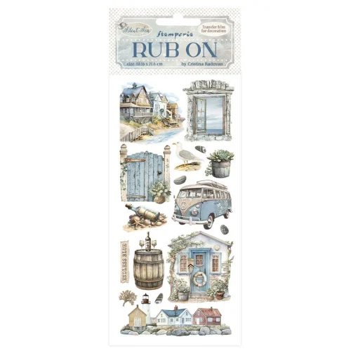 Stamperia - Silent Sea Rub-on 10,16x21,6 Landscape (DFLRB157)