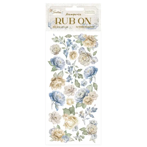 Stamperia - Timeless Rub-on 10,16x21,6 Flowers (DFLRB160)