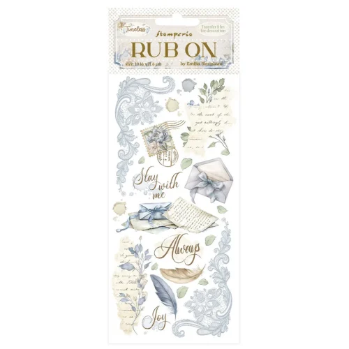 Stamperia - Timeless Rub-on 10,16x21,6 Letters (DFLRB161)