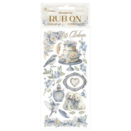 Stamperia - Timeless Rub-on 10,16x21,6 Cake (DFLRB164)