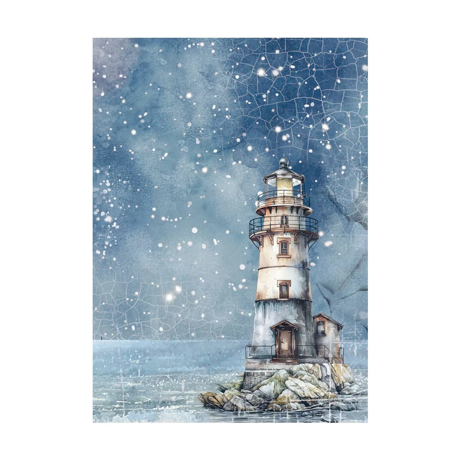 Stamperia - Silent Sea Rice Paper Selection 8 Rice Paper Backgrounds A6 (DFSAK6040)