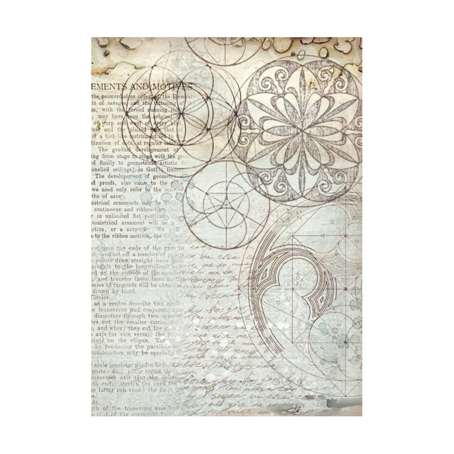 Stamperia - Silent Sea Rice Paper Selection 8 Rice Paper Backgrounds A6 (DFSAK6040)