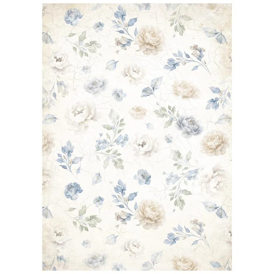 DFSAK6041-7 Stamperia - Timeless Rice Paper Selection 8 Rice Paper Backgrounds A6 (DFSAK6041)