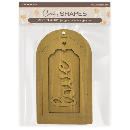 Stamperia - Timeless Crafty Shapes Tag (KLSM54)