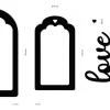 KLSM54-3 Stamperia - Timeless Crafty Shapes Tag (KLSM54)