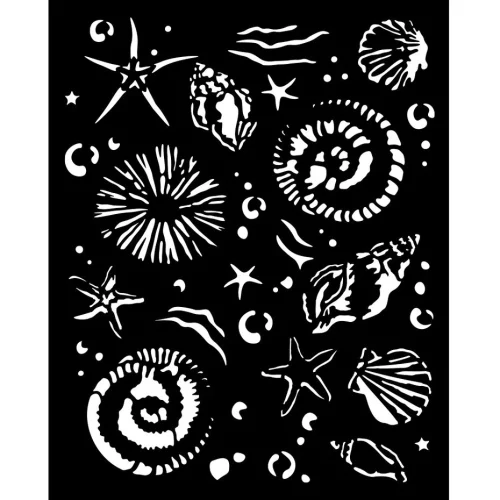 Stamperia - Silent Sea Thick Stencil 20x25cm Starfish (KSTD178)