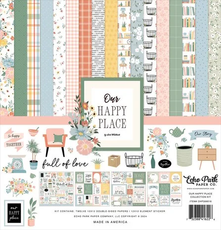 Echo Park - Our Happy Place Paper Pad 12x12 (OHP399016)