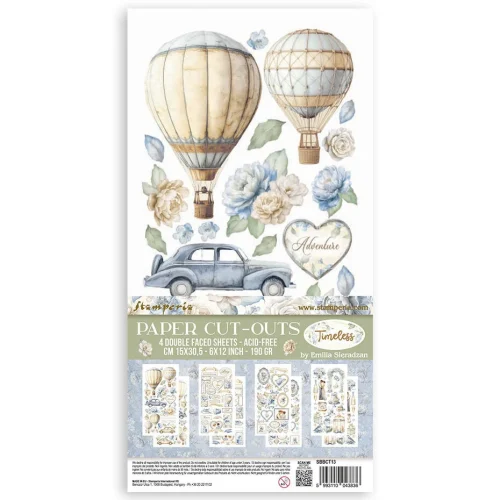 Stamperia - Timeless Paper Cut-Outs 15x30,5cm  (SBBCT13)
