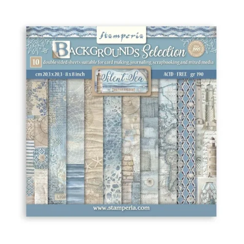 Stamperia - Silent Sea Backgrounds 8x8  (SBBS126)