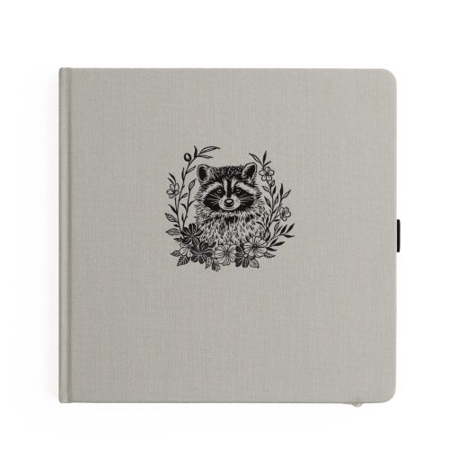 Archer & Olive - Bullet Journal Radiant Raccoon Dot Grid Notebook 8x8 (SQ377)