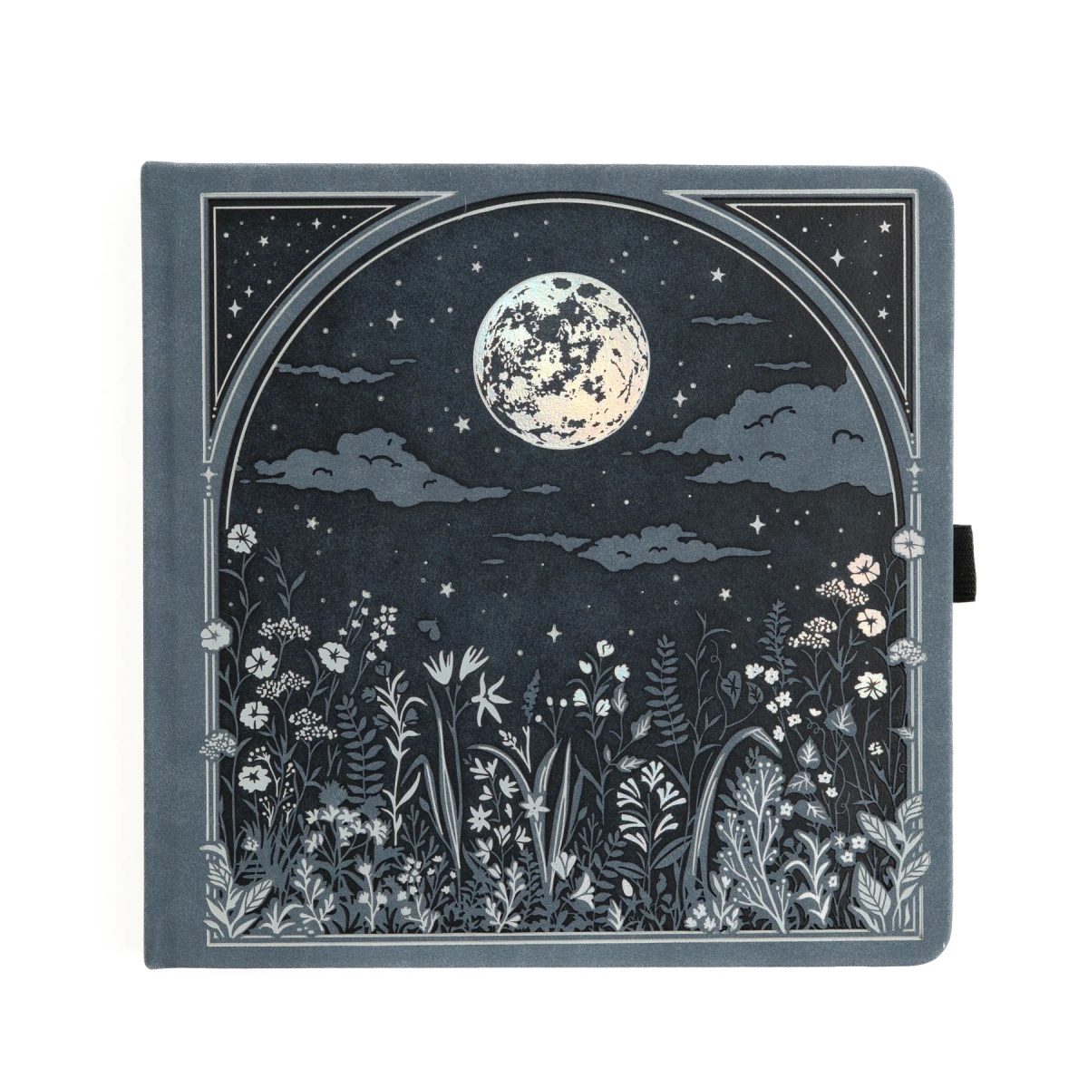 SQ378-1 Archer & Olive - Bullet Journal Moonlit Garden Dot Grid Notebook 8x8 (SQ378)