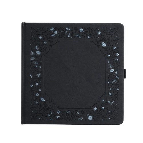 Archer & Olive - Bullet Journal Midnight Floral Dot Grid Notebook 8x8 (SQ379)
