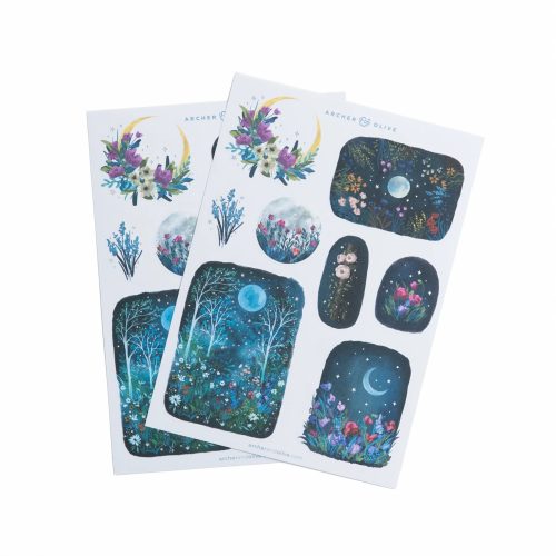 Archer & Olive - Moonlit Garden Stickers (ST365)