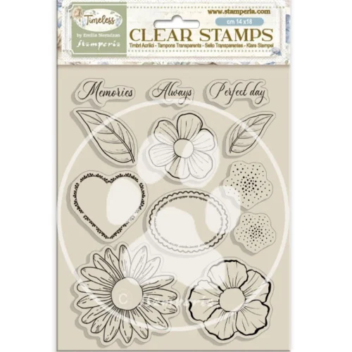 Stamperia - Timeless Acrylic stamp cm 14x18 Mushrooms (WTK221)
