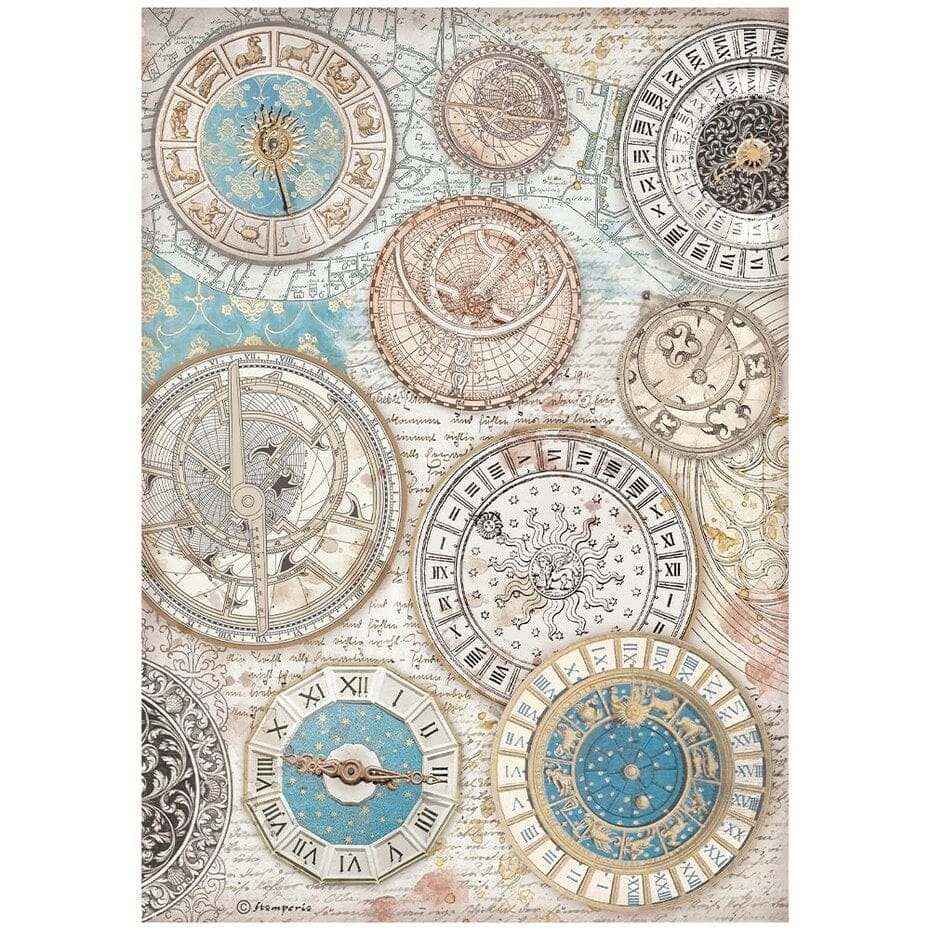 DFSA4XVN-5 Stamperia - Venice City of Art Rice Paper Selection 6 Rice Paper A4 (DFSA4XVN)