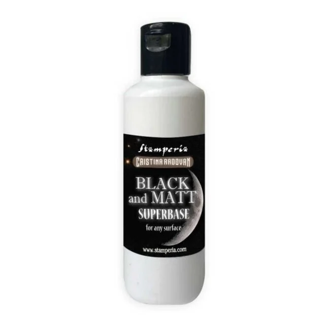 Stamperia - Superbase Black and Matt 80ml (K3P68B)