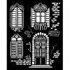 Stamperia - Venice City of Art Thick Stencil 20x25cm Windows (KSTD181)