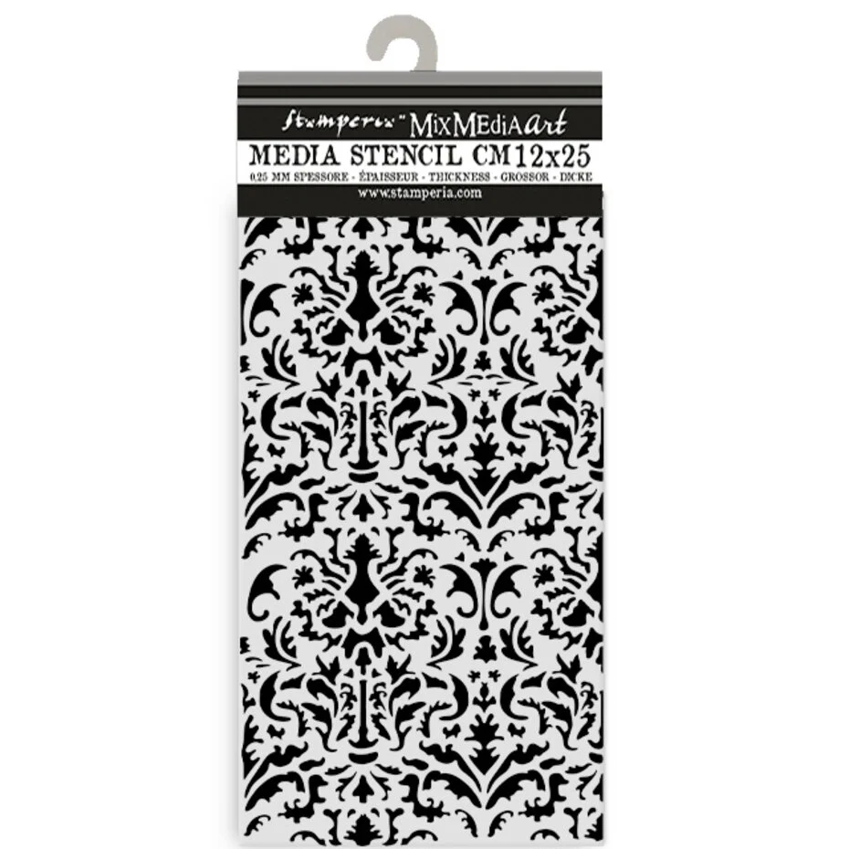 KSTDL121-2 Stamperia - Venice City of Art Thick Stencil 12x25cm Tapestry (KSTDL121)