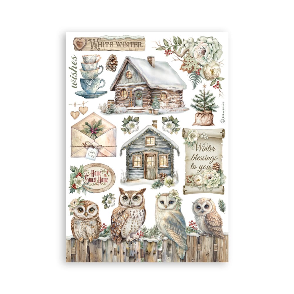 Stamperia - The Owl's House Washi pad 8 sheets A5 (SBW23)