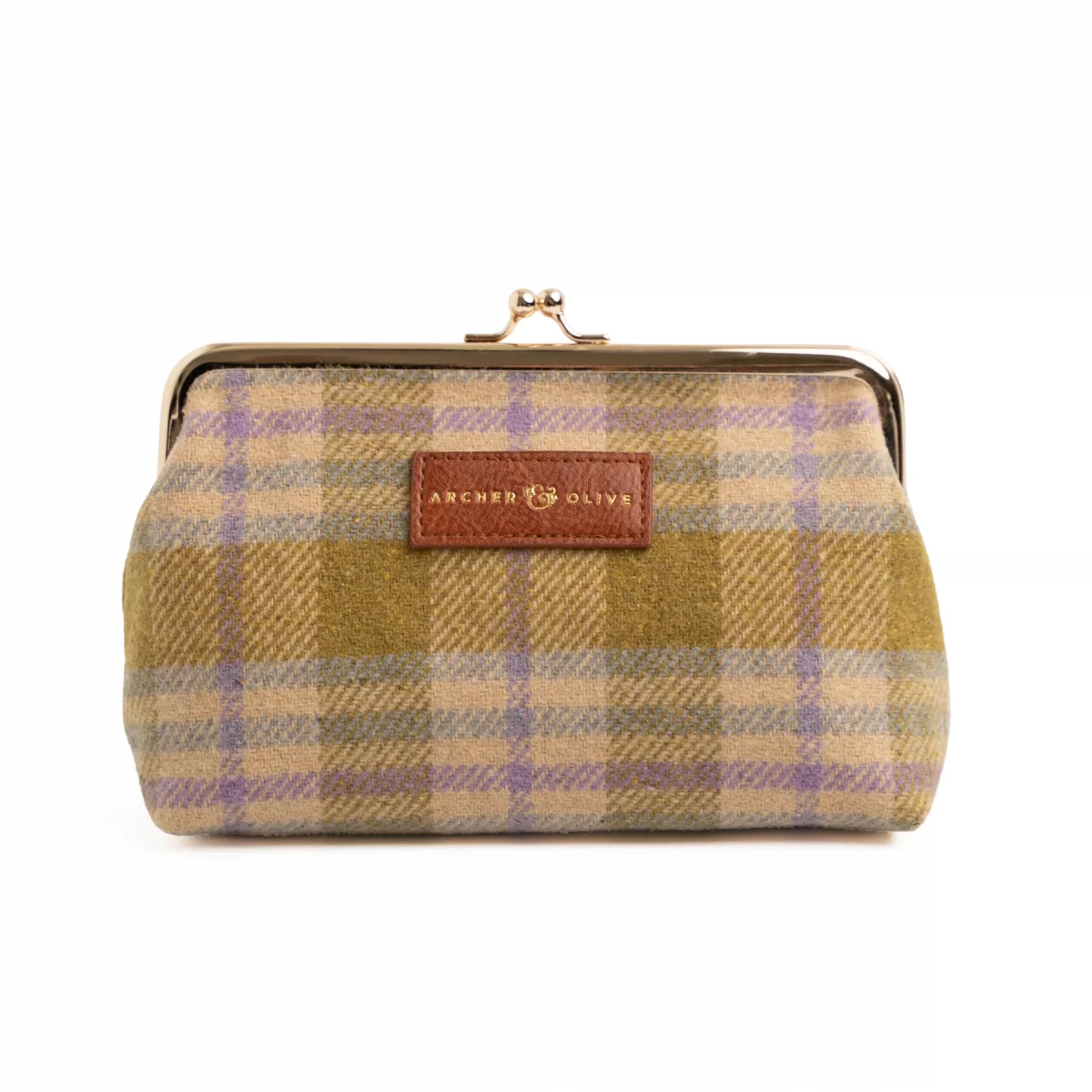 Archer & Olive - Forest Findings Plaid Kiss-Lock Pouch (PB323)