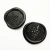 WAX302-4 Archer & Olive - Moonshade Wax Seal Beads Black Sparkles (WAX302)