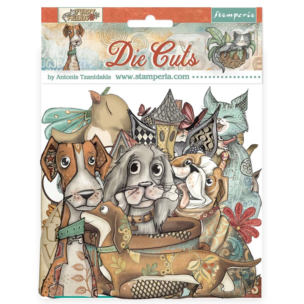 Stamperia - Furry Friends Die Cuts (DFLDC121)