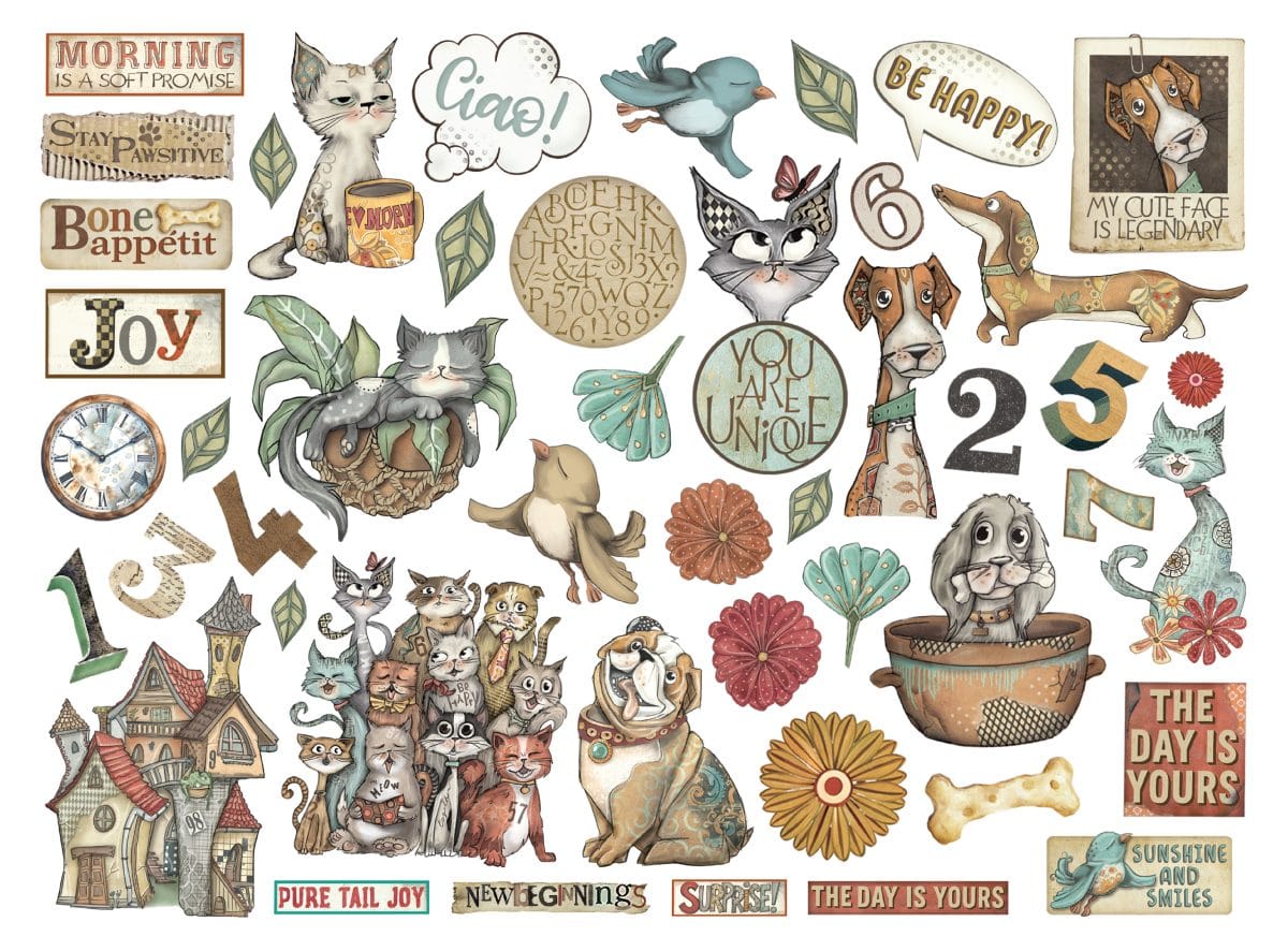 Stamperia - Furry Friends Die Cuts (DFLDC121)