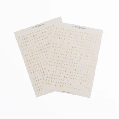 Archer & Olive - Soft Nature Alpha Sticker Set (EDAS301)