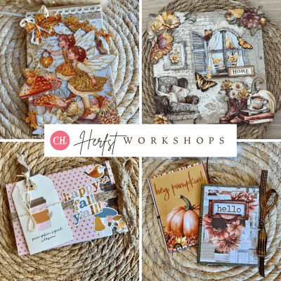 Herfst Creaweekend Hardenberg - Herfst Workshops Scrap, Journal of Mixed Media