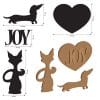 KLSM67_1B Stamperia - Furry Friends Crafty Shapes Dog and Cat Silhouette (KLSM67)