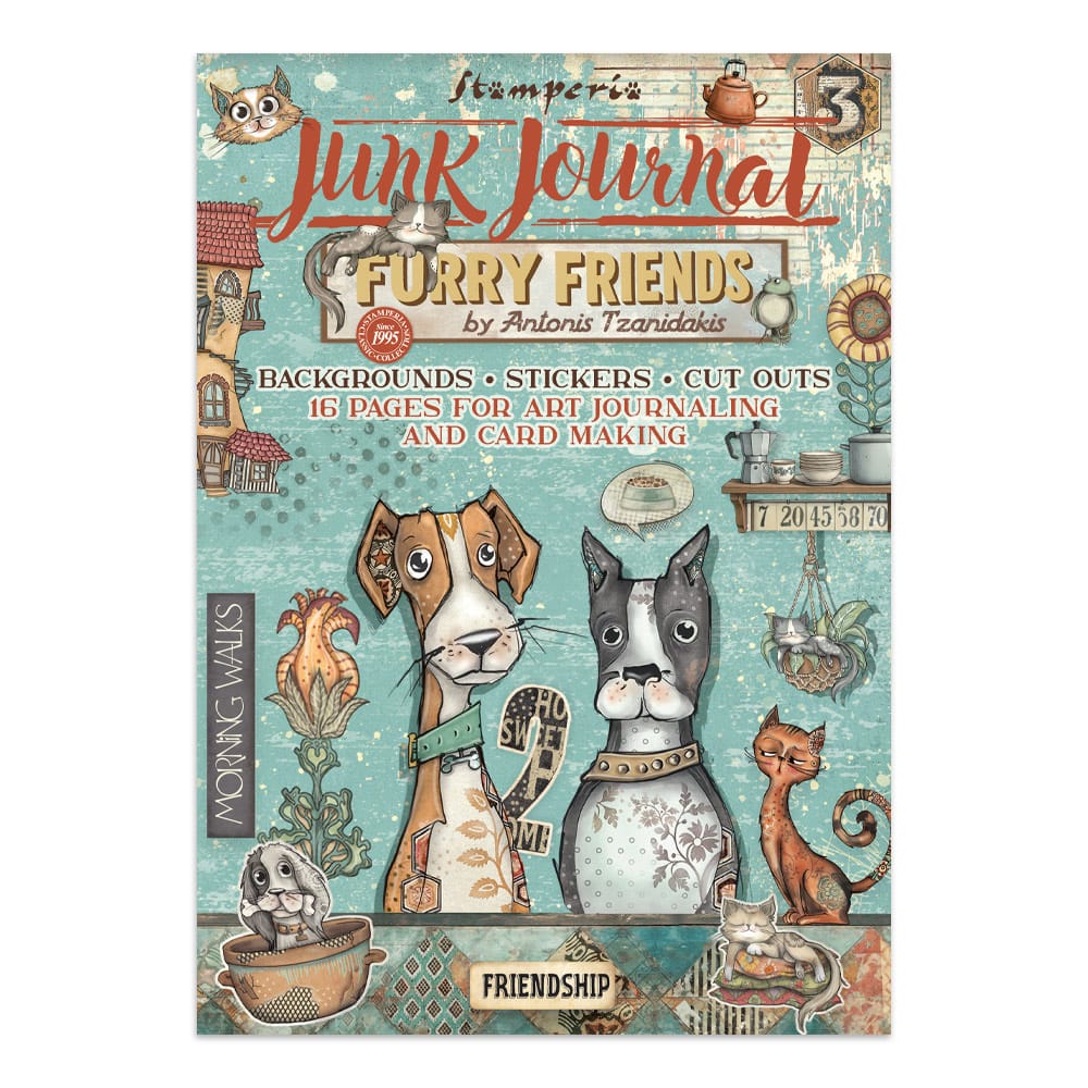 SBJK07_1 Stamperia - Furry Friends Junk Journal (SBJK07)