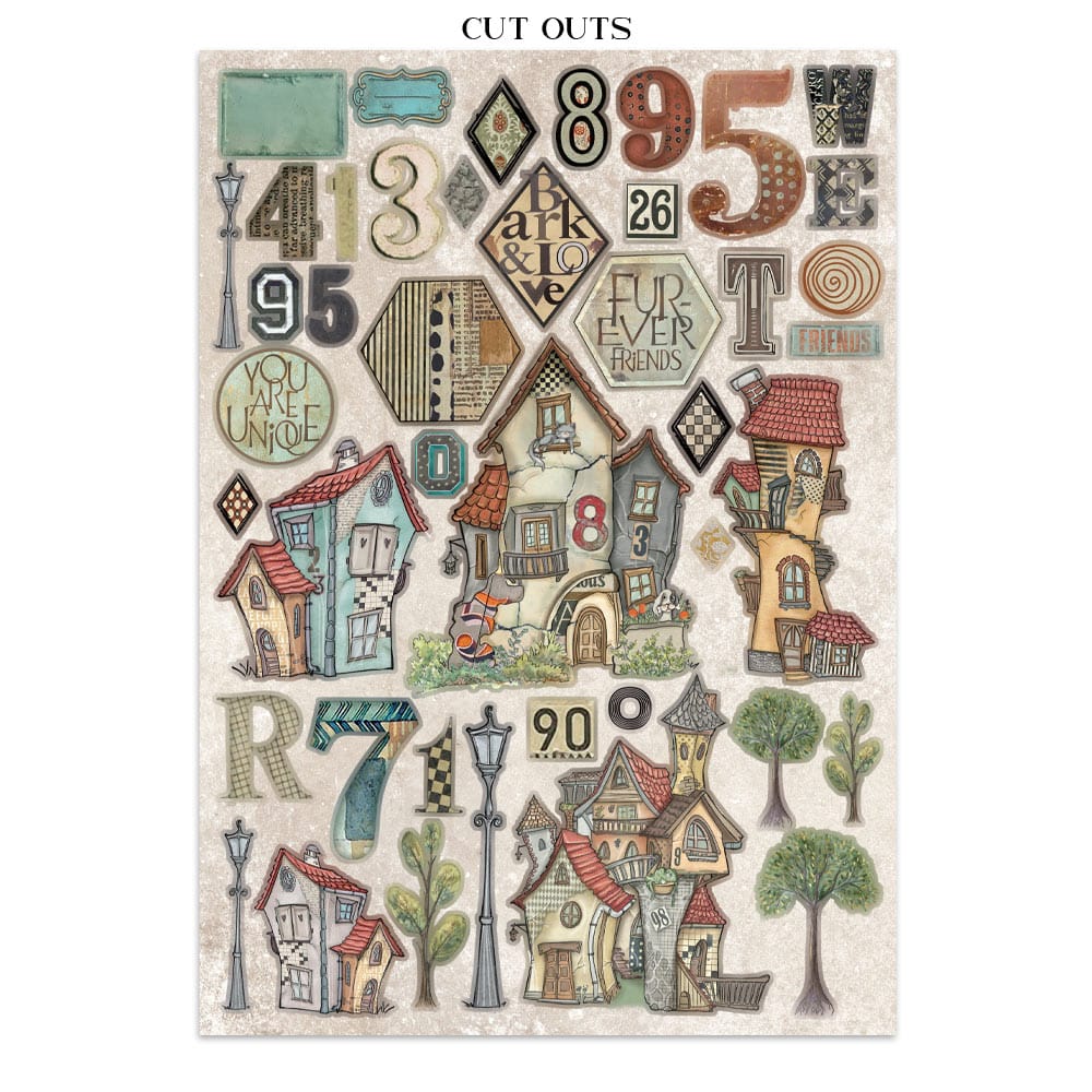 SBJK07_14 Stamperia - Furry Friends Junk Journal (SBJK07)