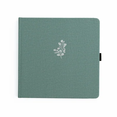 Archer & Olive - Snow and Stillness Wholesale Limited Edition Notebook: Eucalyptus 8x8 (WSSQ403)