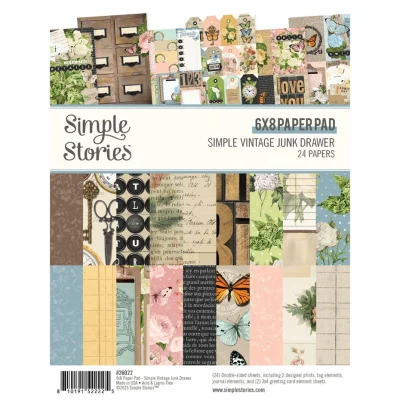 Simple Stories - Simple Vintage Junk Drawer Paper Pad 6x8 (26022)