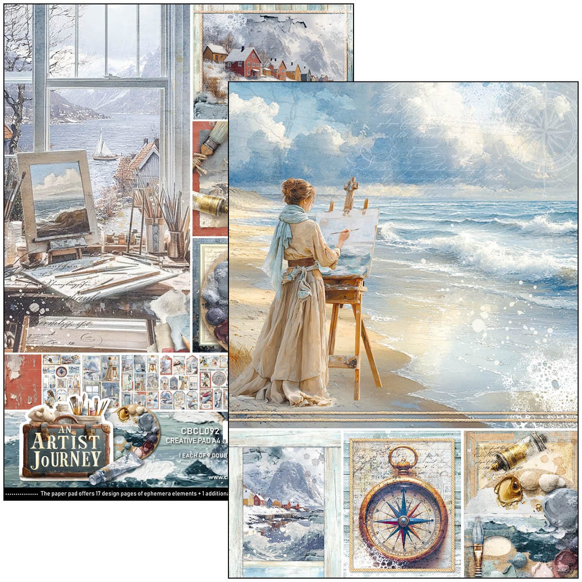 CBCL092_1 Ciao Bella - An Artist Journey Paper Pad A4 Creative (CBCL092)