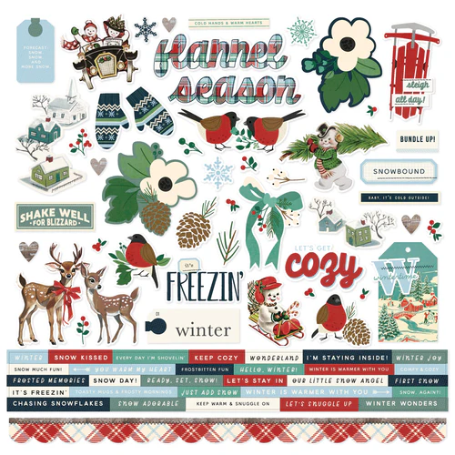 Simple Stories - Simple Vintage Flannel Season Cardstock Stickers (25302)