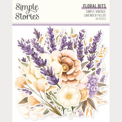 Simple Stories - Simple Vintage Lavender Fields Floral Bits & Pieces (26427)