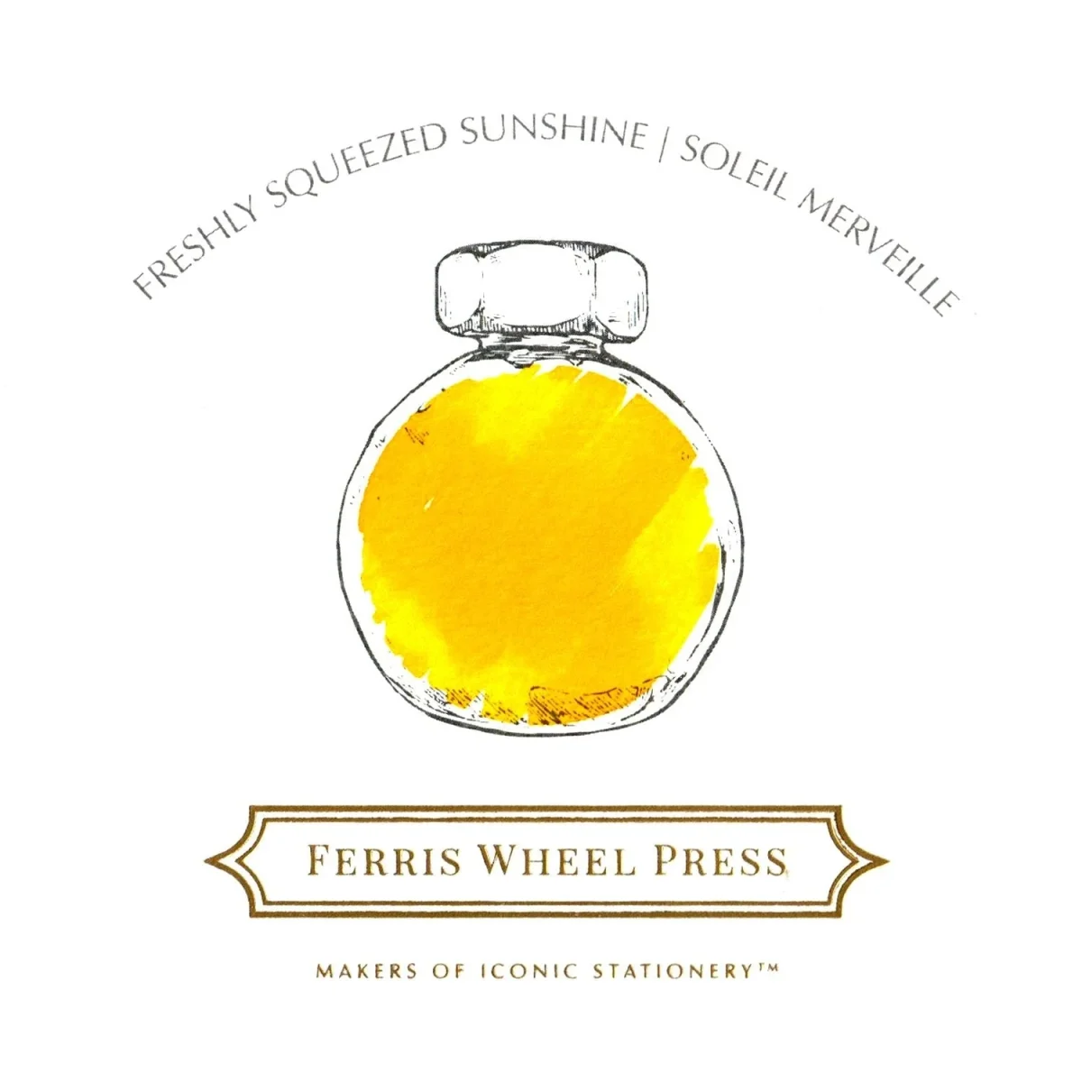 Ferris Wheel Press - 38ml Fountain Pen Ink Freshly Squeezed - Freshly Squeezed Sunshine (INK-38-FSS)