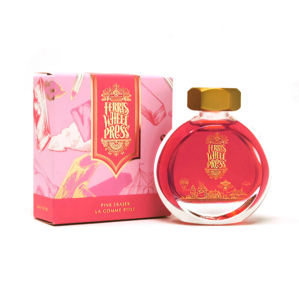Ferris Wheel Press - 38ml Fountain Pen Ink The High Tea Collection - Pink Eraser (INK-38-PE)