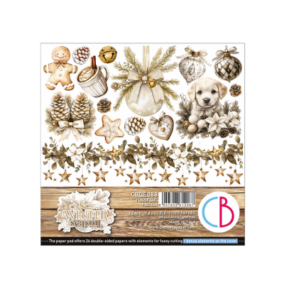 Ciao Bella - Winter Season Paper Pad 6x6 Fussy Cut (CBQE088)