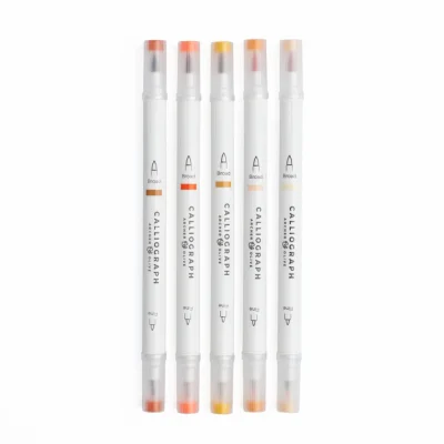 Archer & Olive - Burnt Orange Hues Sets of 5 - Calliograph  (EDCL003)