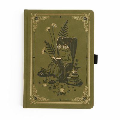 LP438-1 Archer & Olive - Meadow & Vine Literary Frog Notebook - A5: 192 Pages / Dot Grid (LP438)